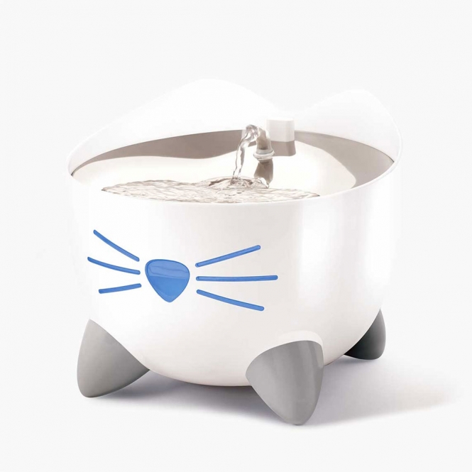 Wasserbrunnen Für Katzen Catit Trinkbrunnen Pixi Fountain Light Blue Für Katzen 2.5l Filter Katzenbrunnen