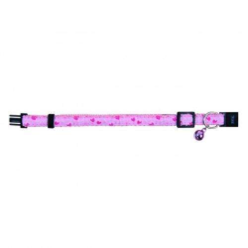 Trixie Katzenhalsband HEART aus Nylon - pink